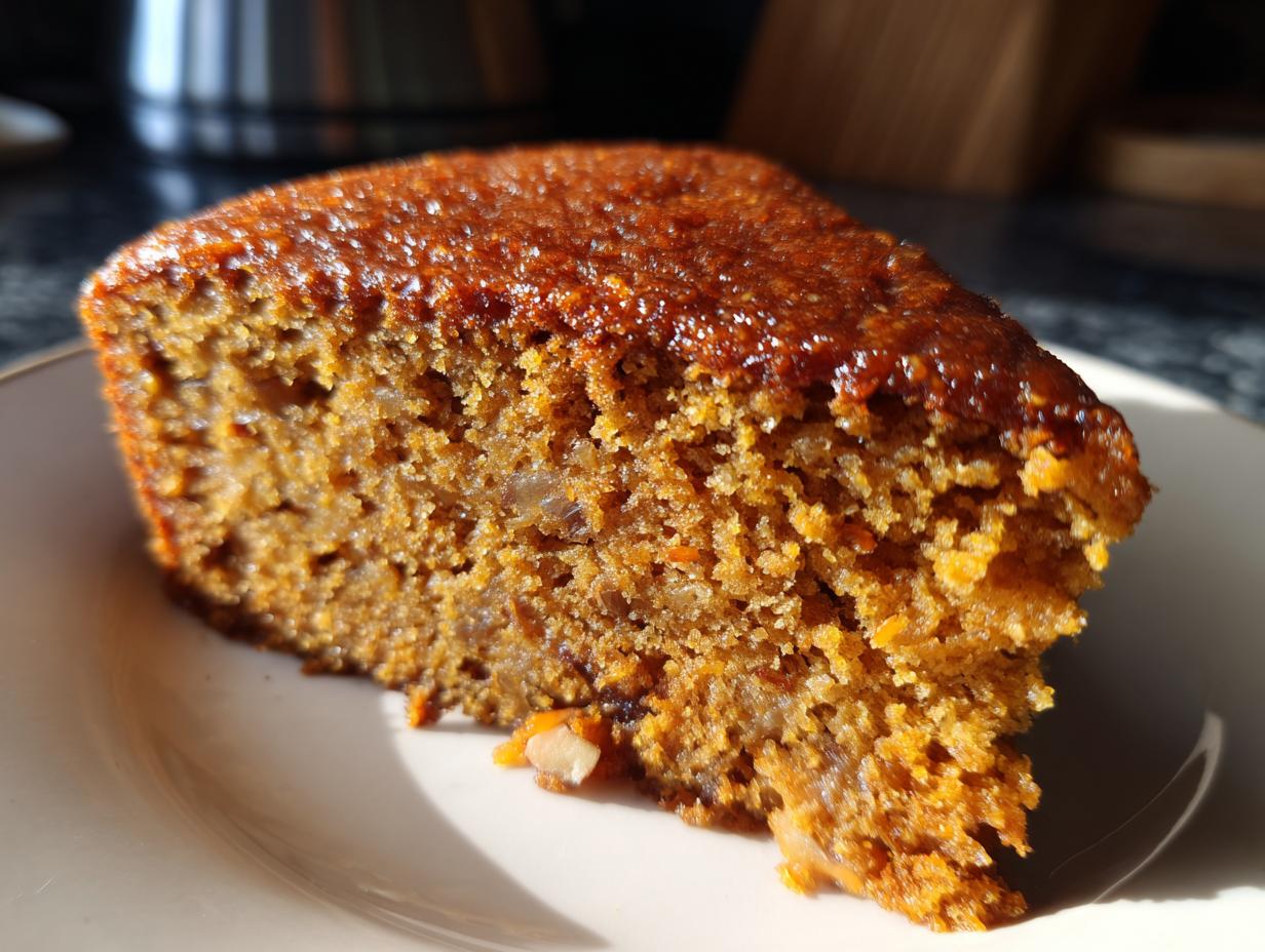 Vegan date and walnut cake