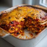 Vegan enchilada bake