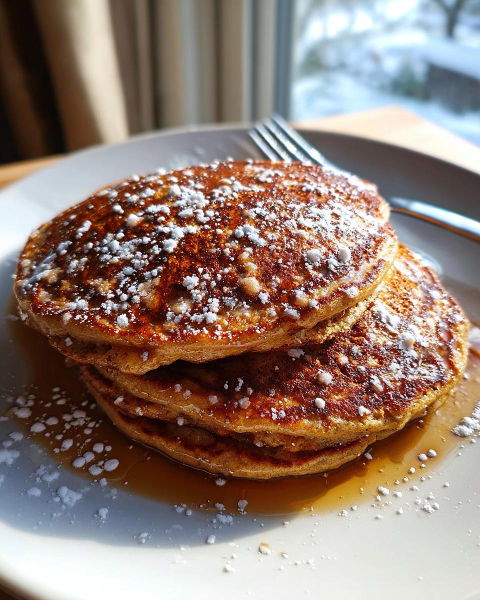 Vegan gingerbread pancakes - detail 1