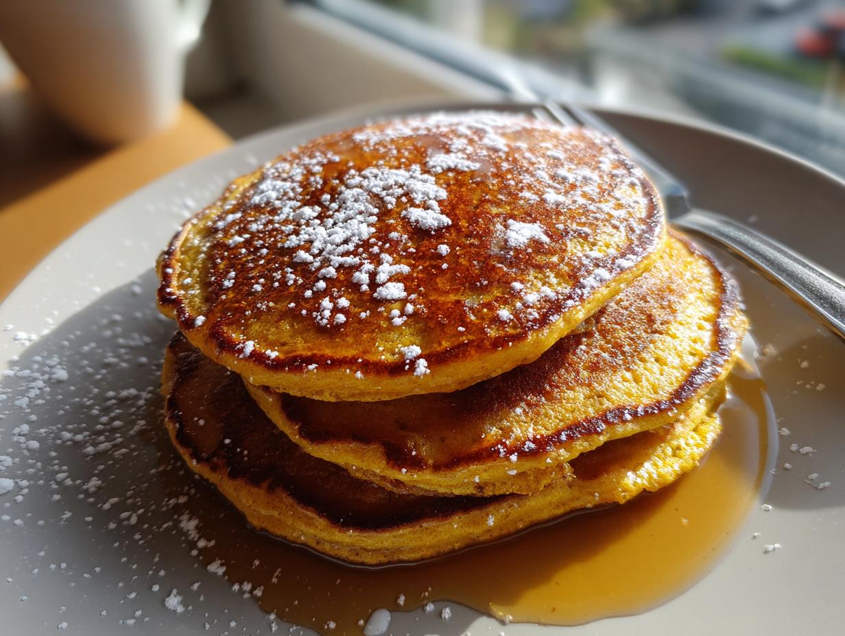 Vegan gingerbread pancakes