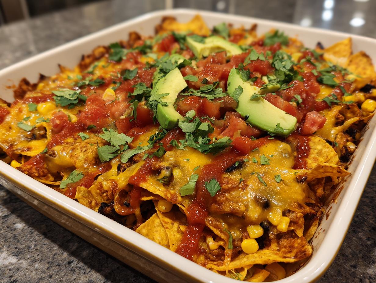 Vegan nacho casserole