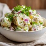 Vegan potato salad winter