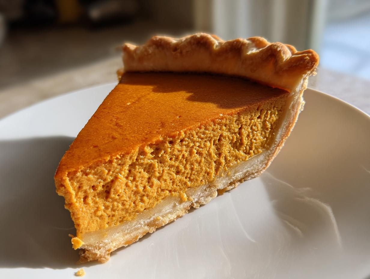Vegan pumpkin pie classic