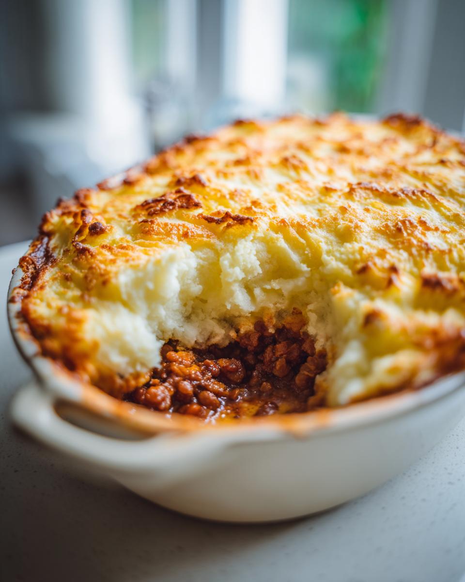 Vegan shepherd’s pie - detail 1