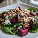 Warm winter beet salad