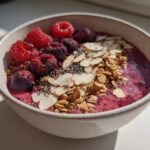 Winter berry smoothie bowl