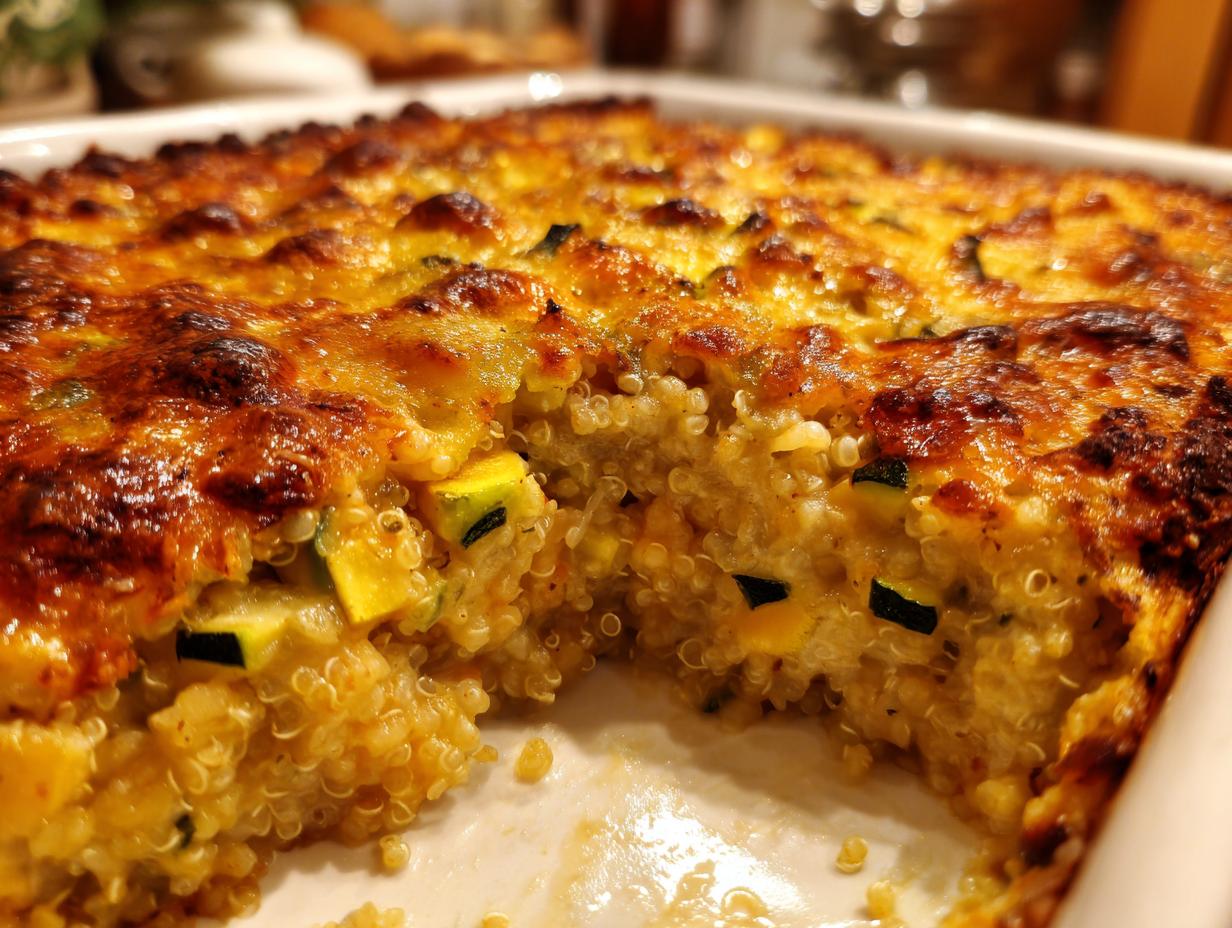 Zucchini and quinoa casserole