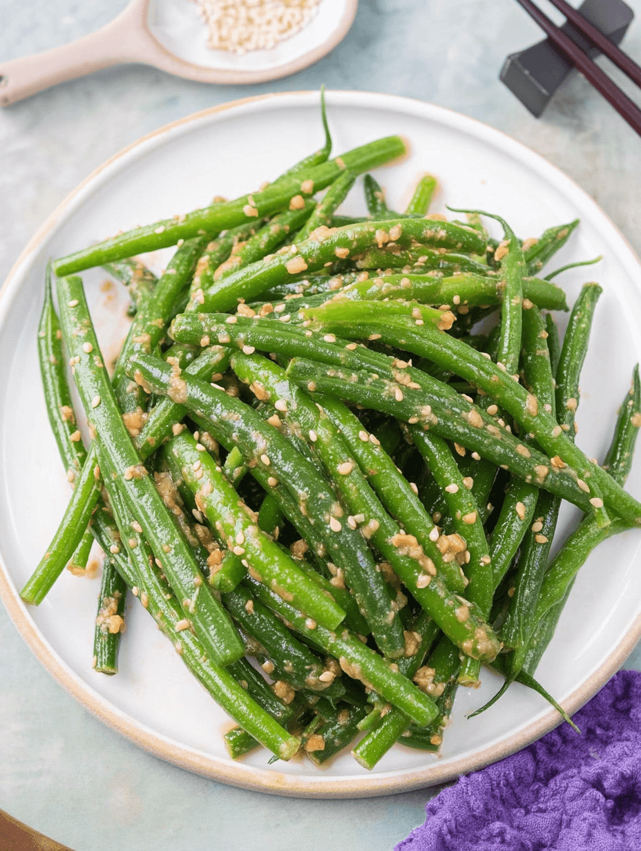 Sesame Miso Green Beans