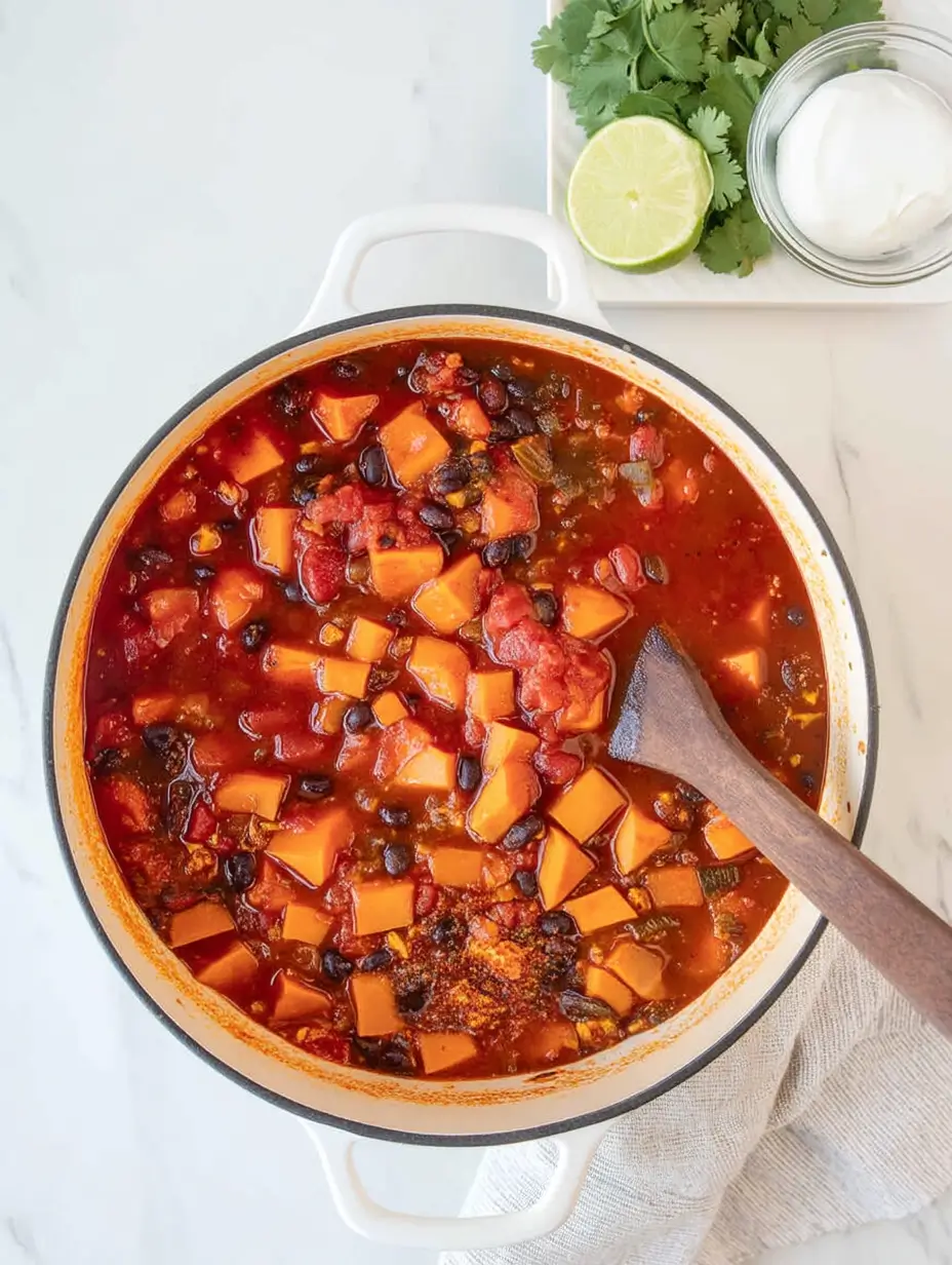 Black Bean Sweet Potato Chili
