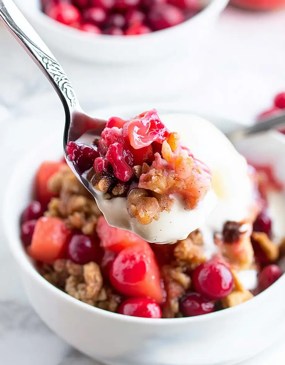 Apple Cranberry Crisp Dessert