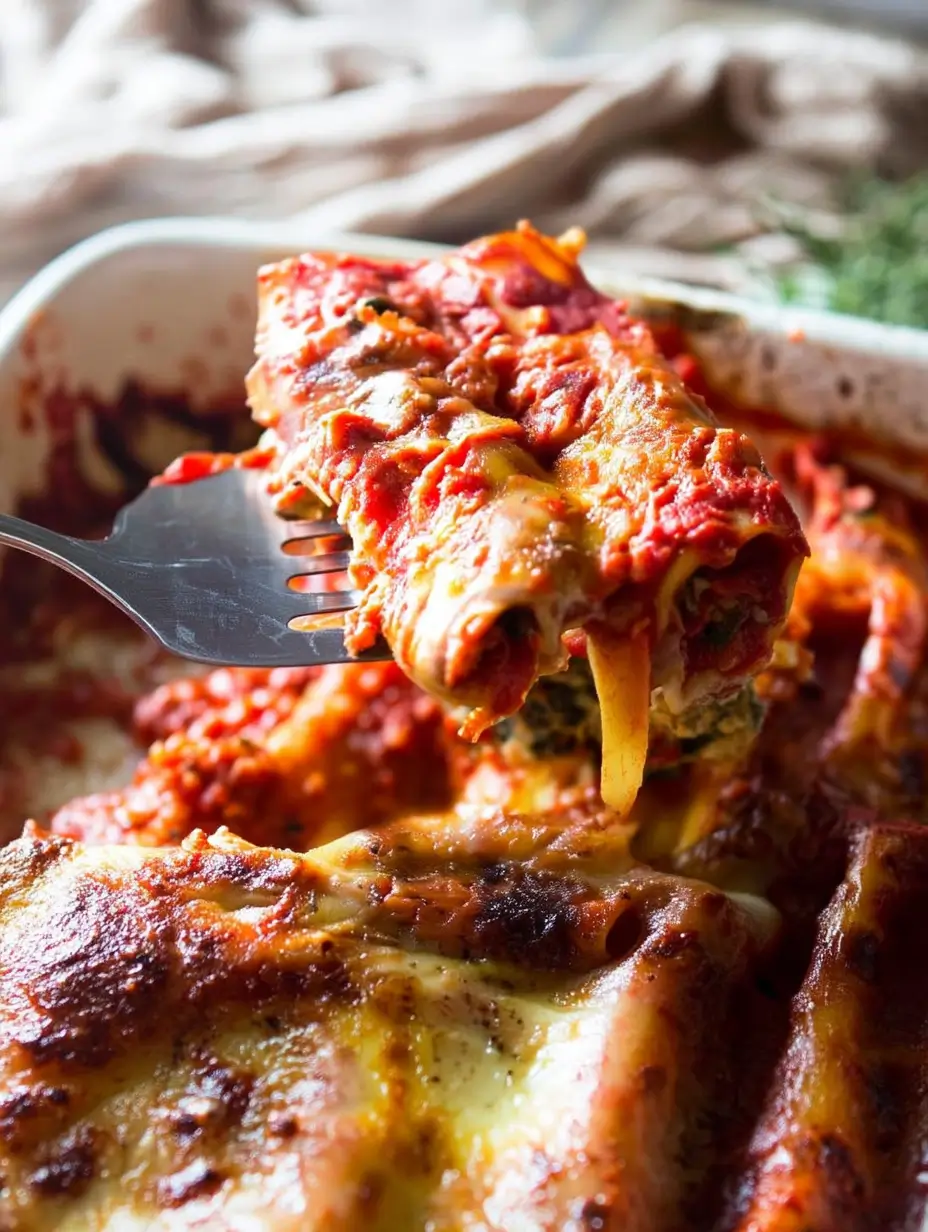 Creamy Spinach and Ricotta Cannelloni