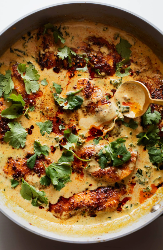 Chicken with Coconut Kale